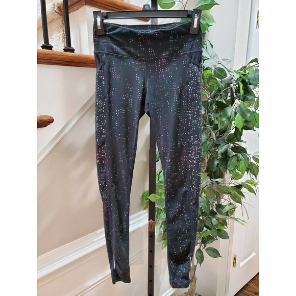 Athleta Women's Black Polyester Pull On Comfort Waist Athleticwear Leggings 2XS - Picture 2 of 11